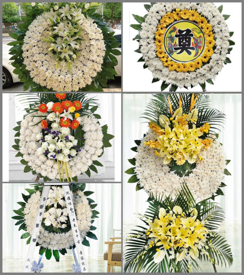 辽宁大连庄河市明阳街道花圈速递